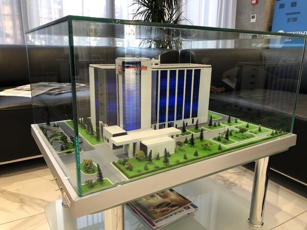 Интерактивный архитектурный макет офисного здания РИТЭК (ЛУКОЙЛ)